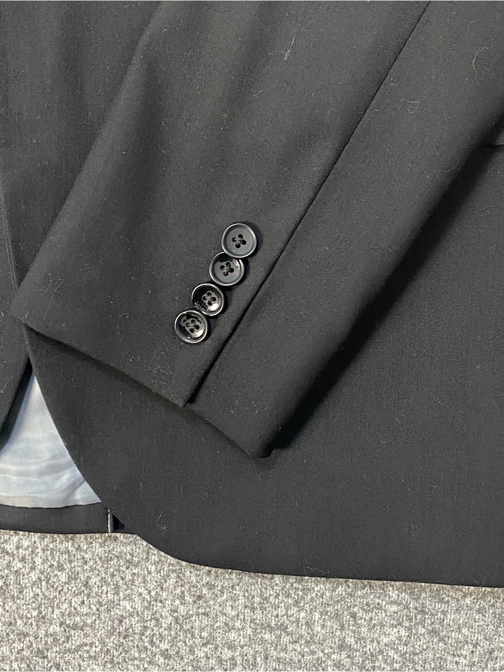 Topman 2 Piece Skinny Fit Suit 38R 32L Black Formal Wedding Business Prom - Picture 16 of 16